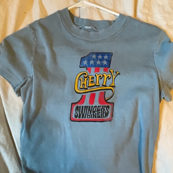 Cherry LA Tops Cherry La Baby Blue Baby Tee Swingers Poshmark